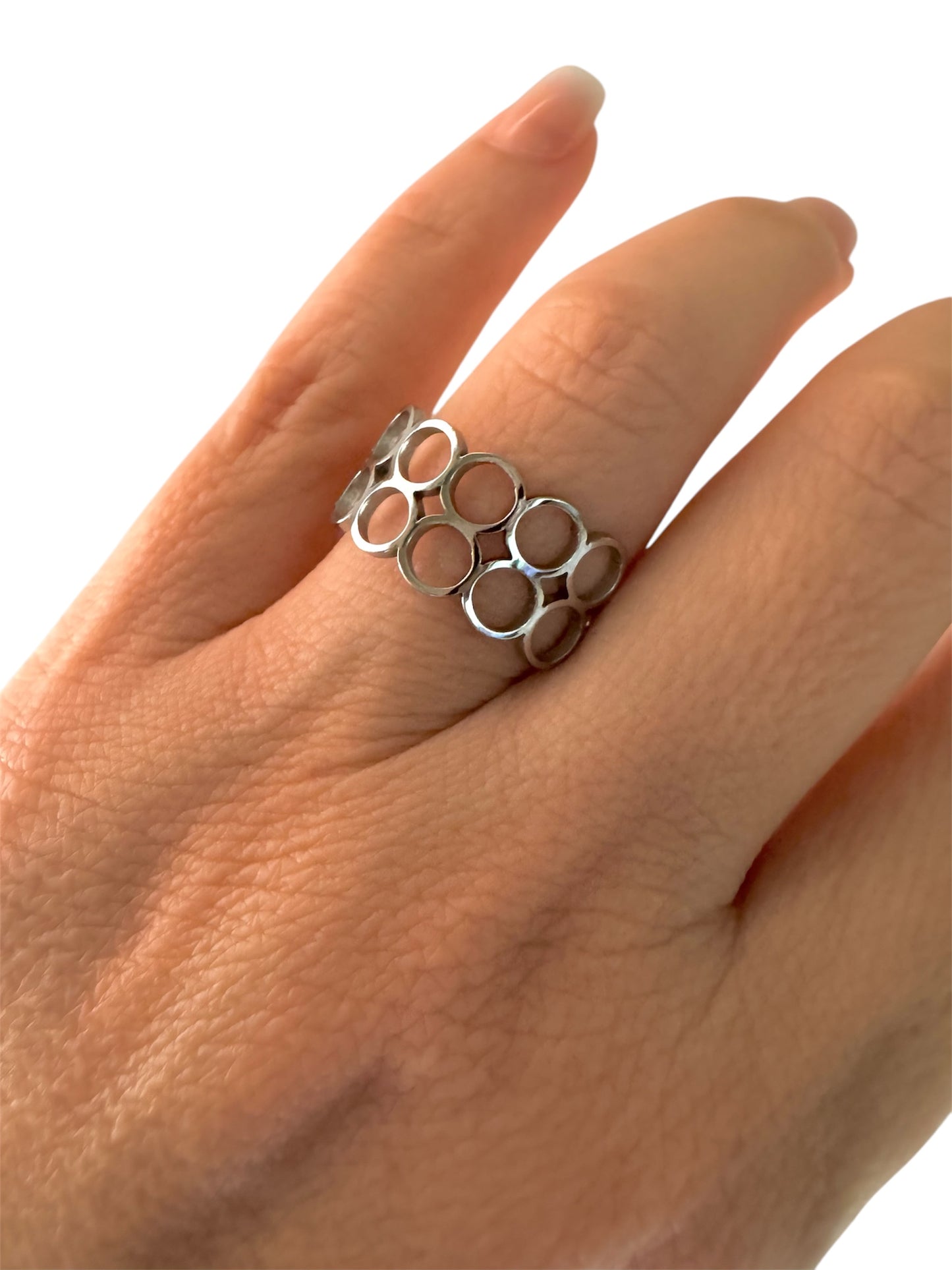 Sortija Bubble- ajustable Silver