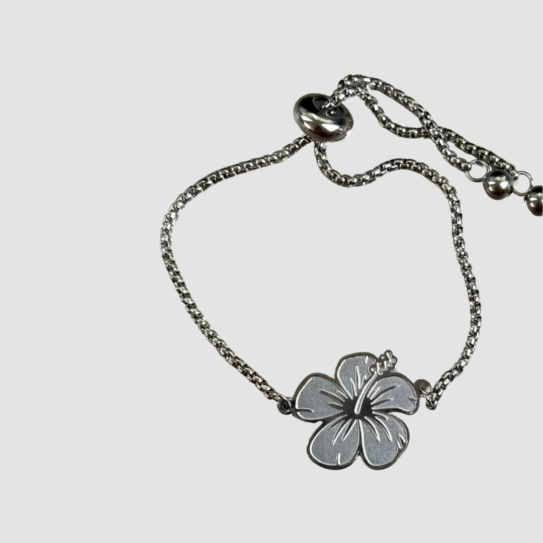 Flor Maga- Pulsera Full Silver