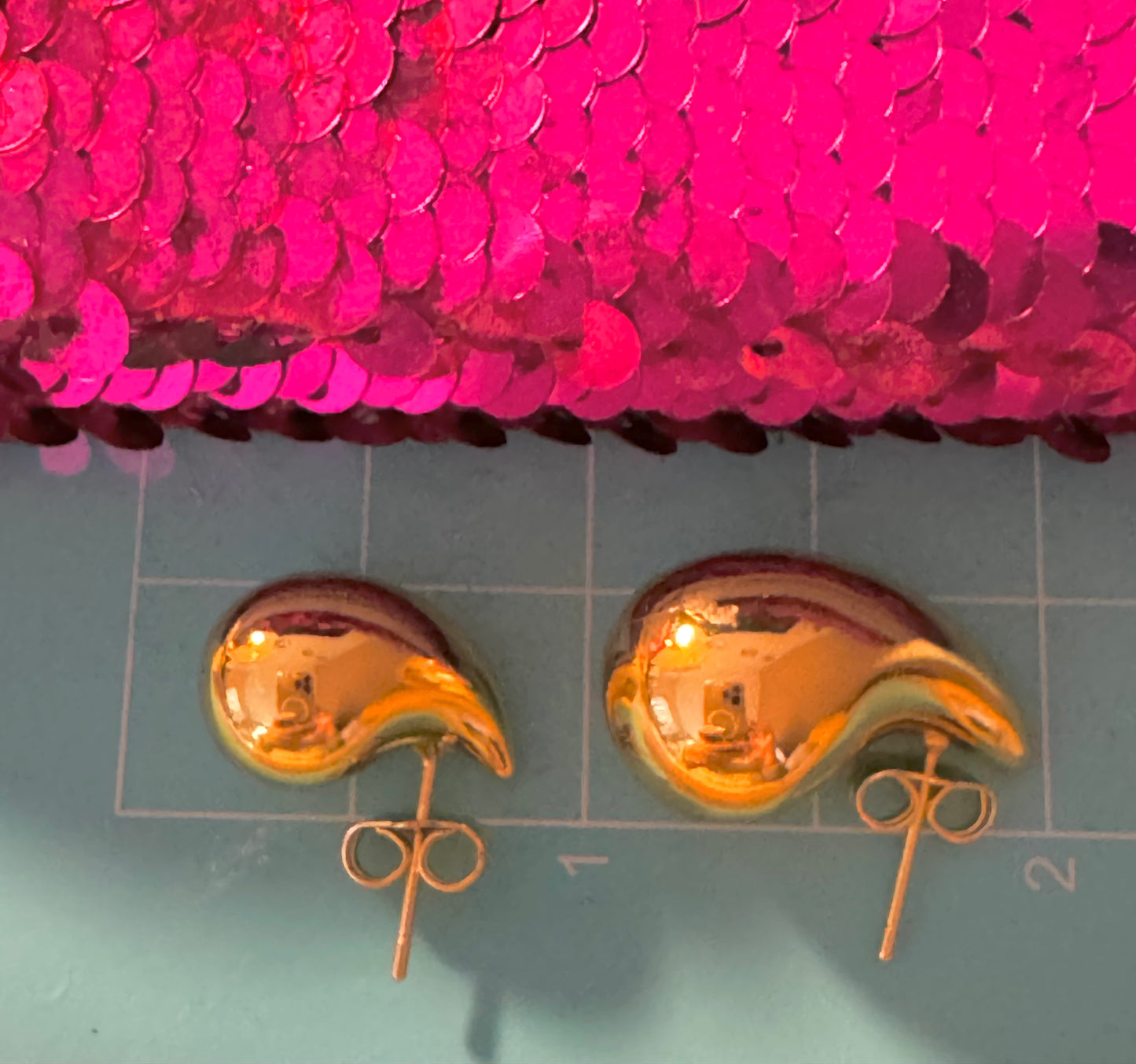 Aretes- Dorado y Plata- Gotita