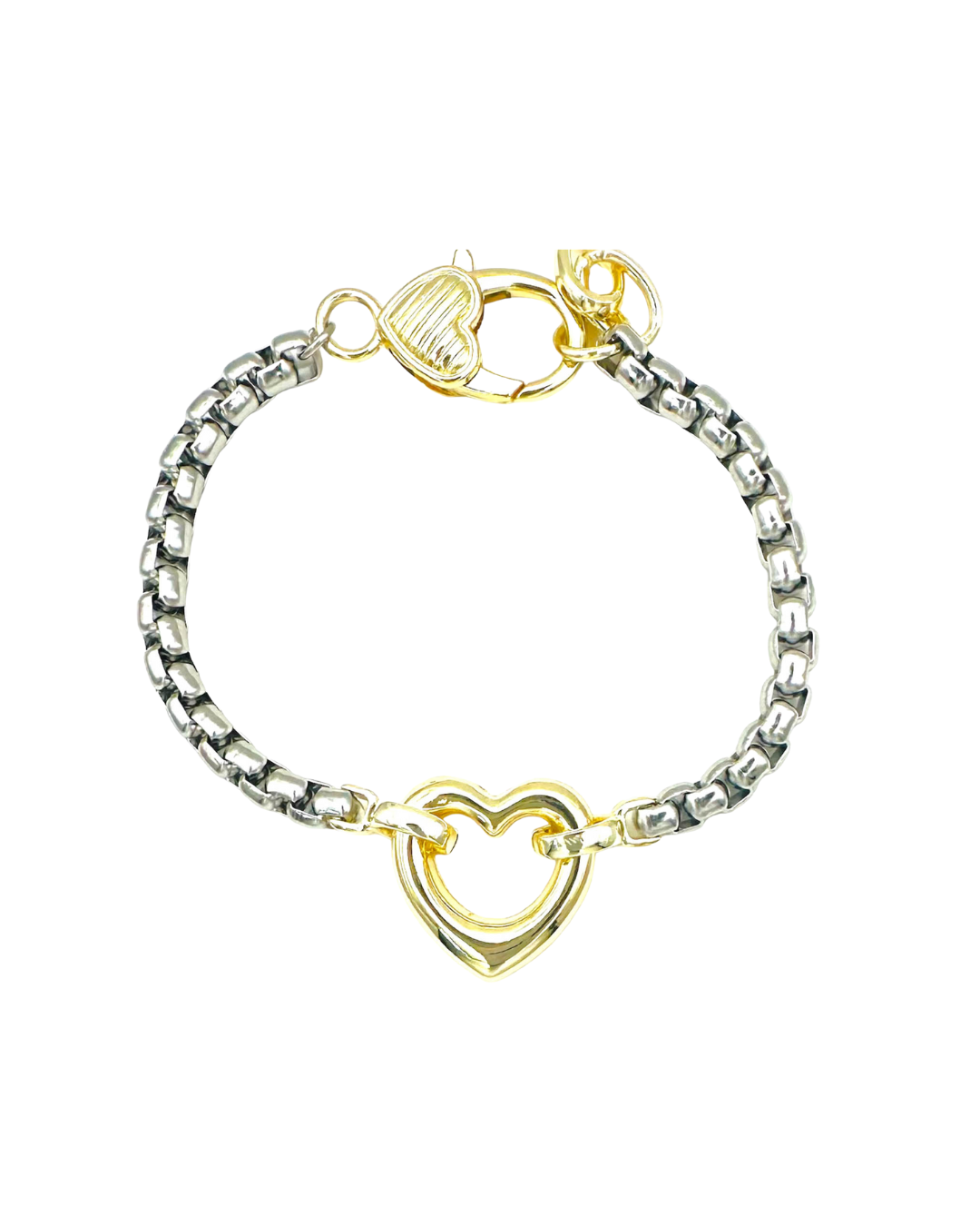 Dania Heart/ Pulsera Dorada y Plata