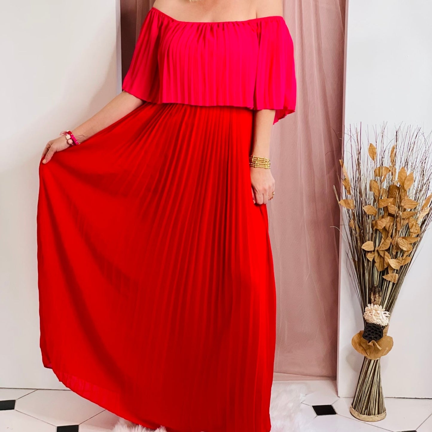 Ruffle Maxi Dress