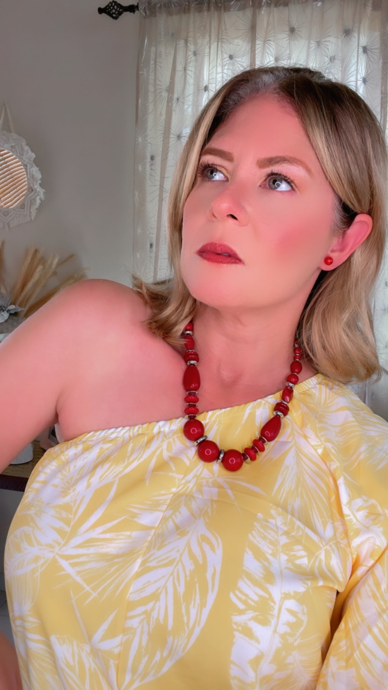 Red Beads Necklace