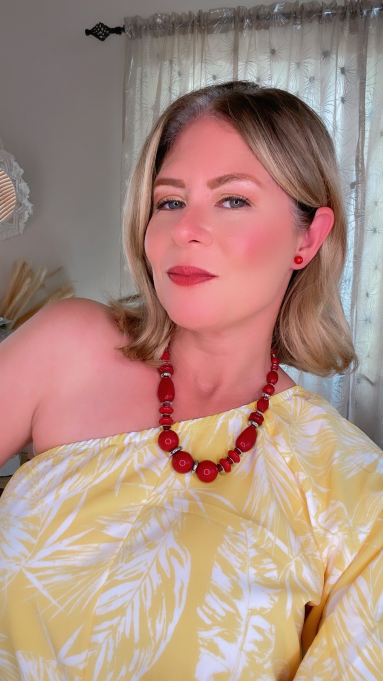 Red Beads Necklace
