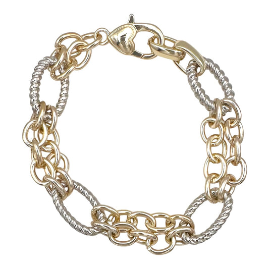 Pulsera Sara- color dorada y plata