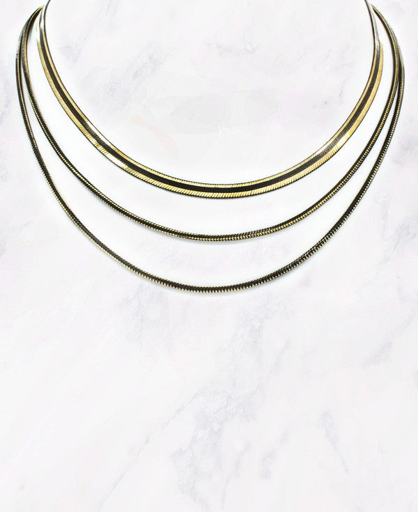 Black and Gold Chain