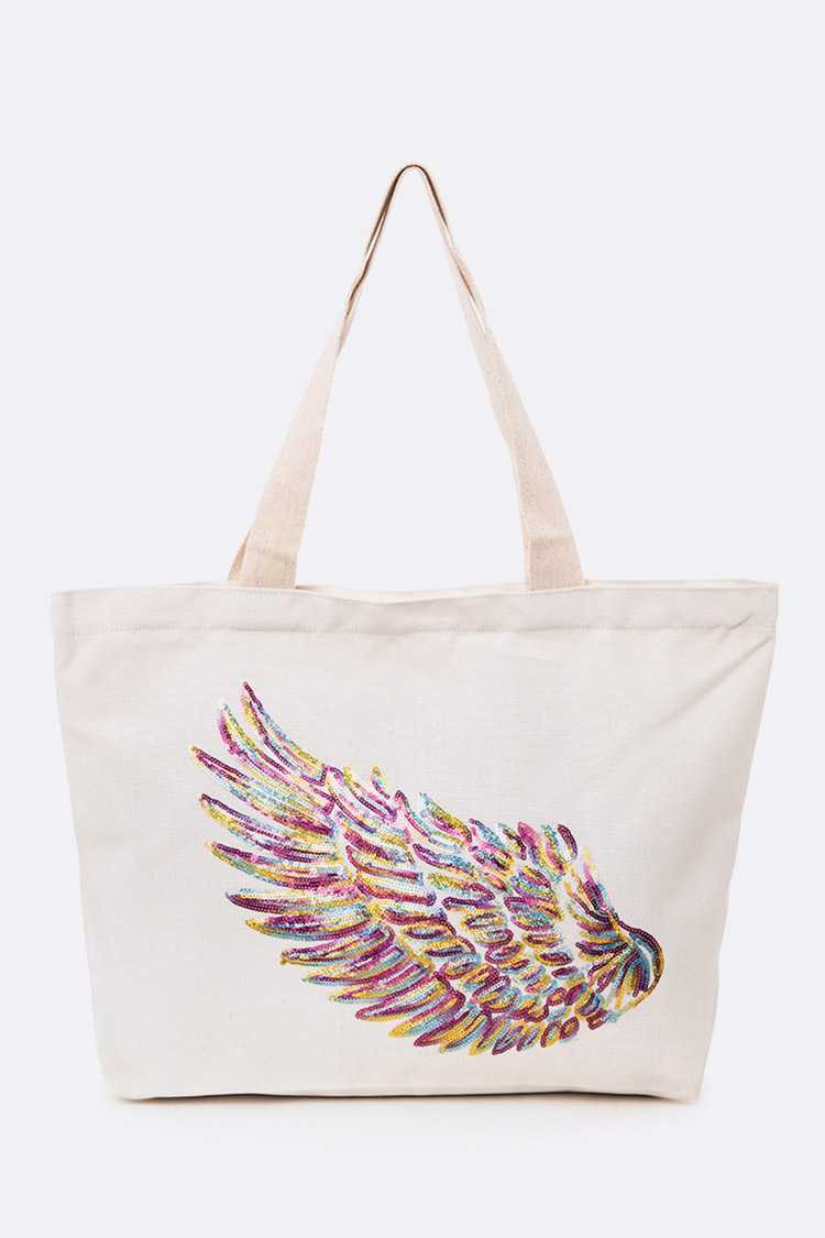 Wings Canvas Tote