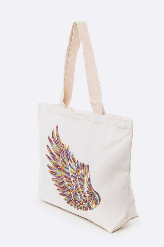 Wings Canvas Tote