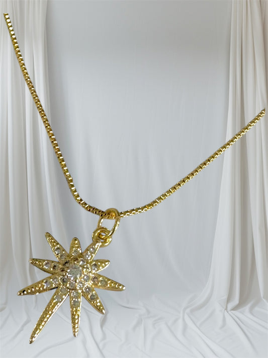 Zirconia 14K cadena Oro laminado