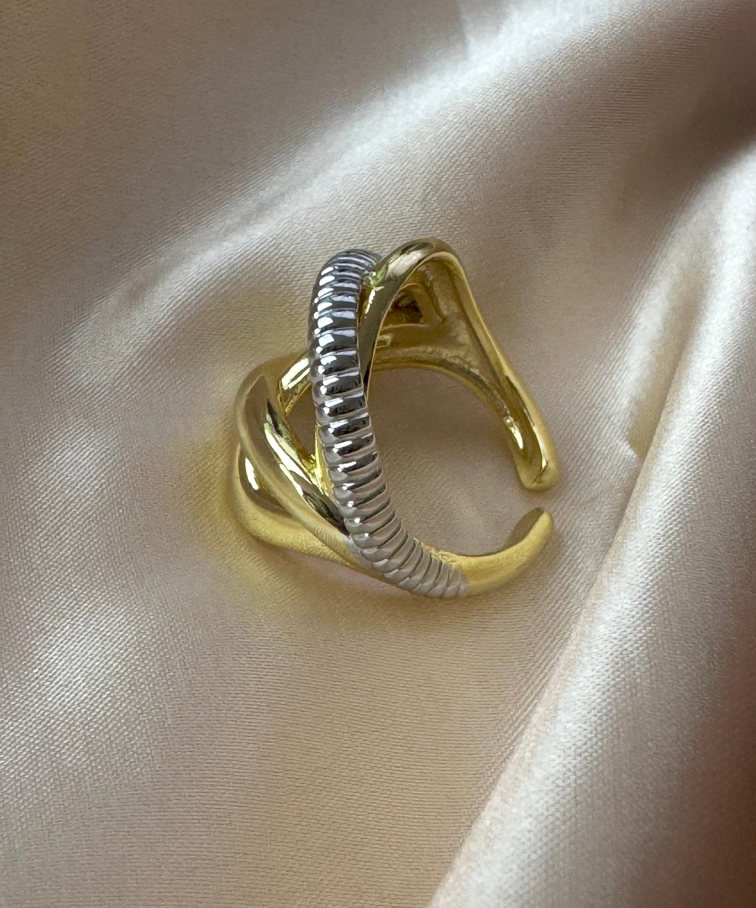 Hadi Ring/ Gold and Silver