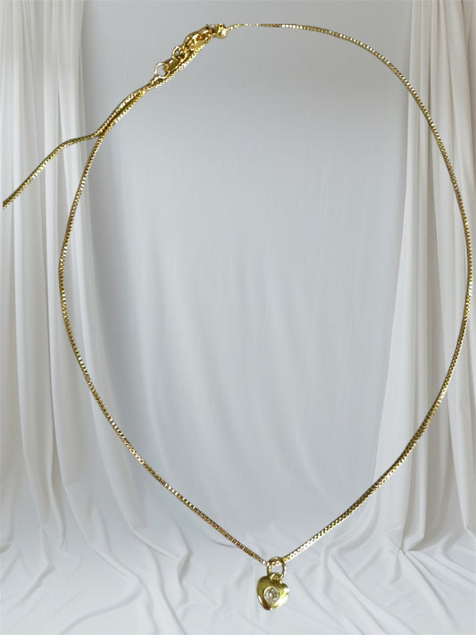 Tiny Heart- cadena dorada 14k Oro Laminado