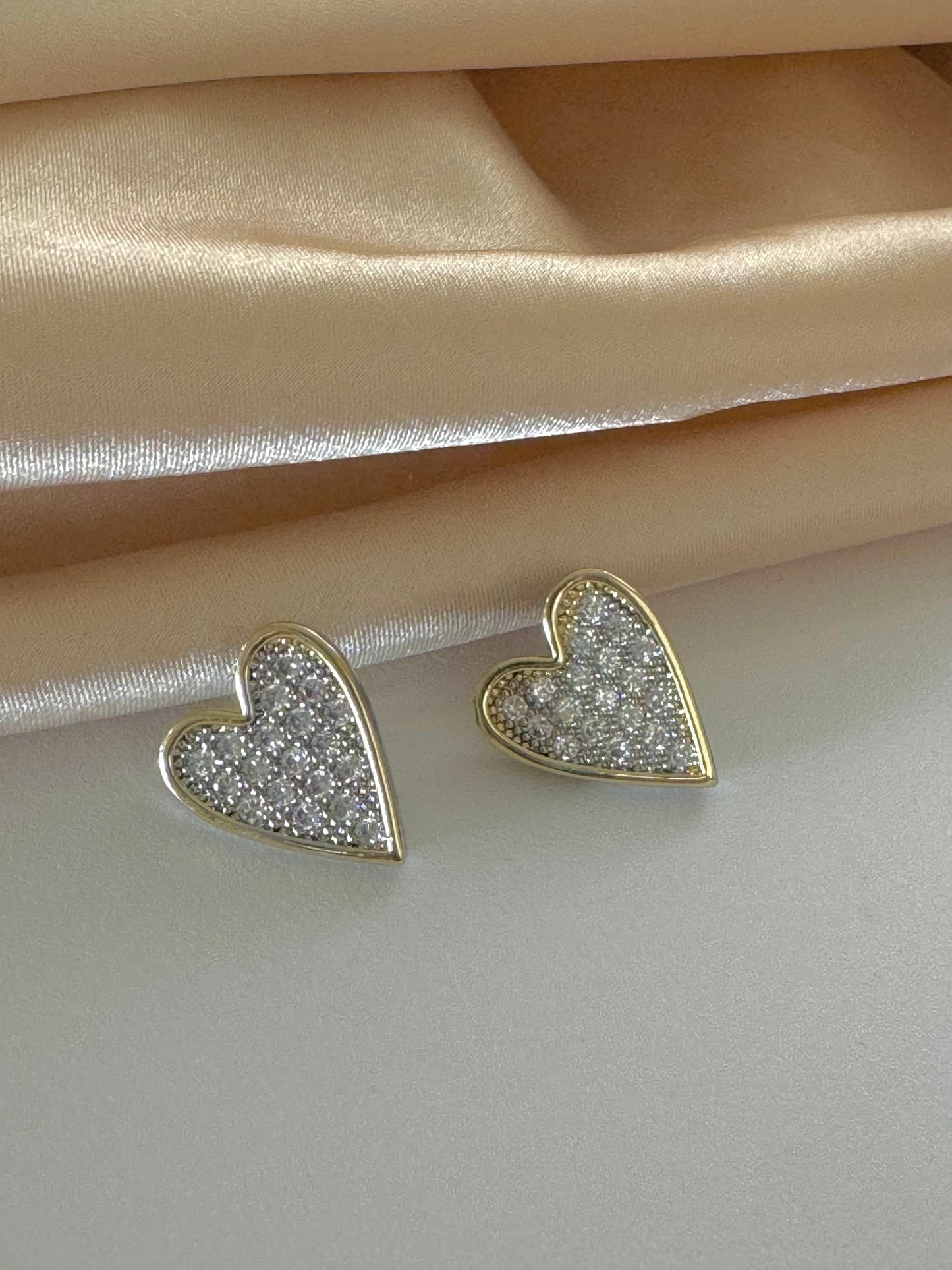 Aretes Zirconia- Dorado