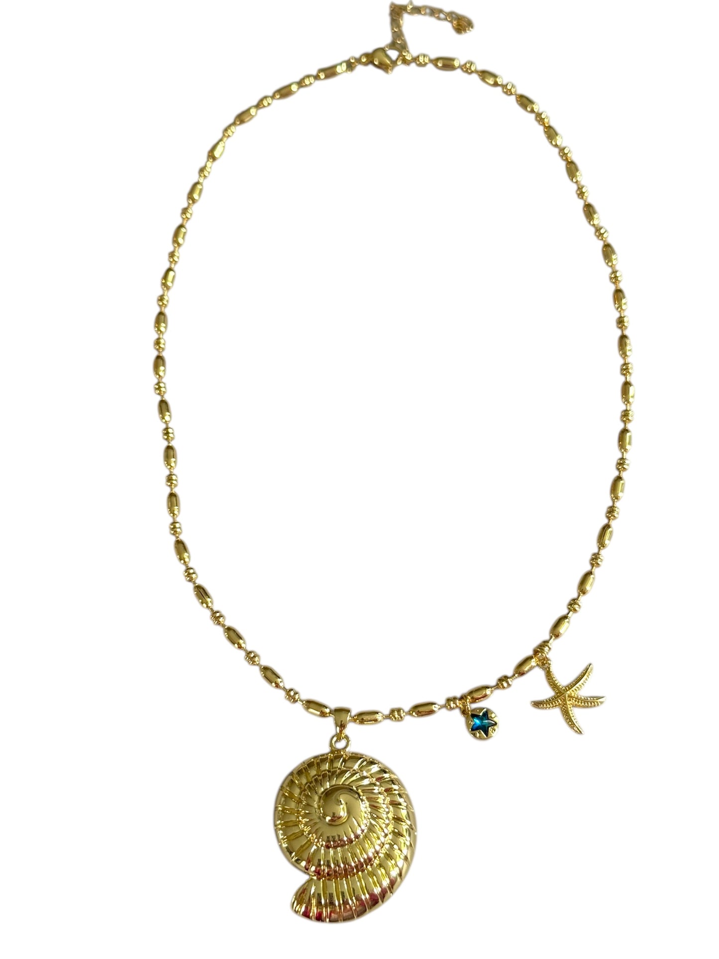 Summer- cadena charms Dorada