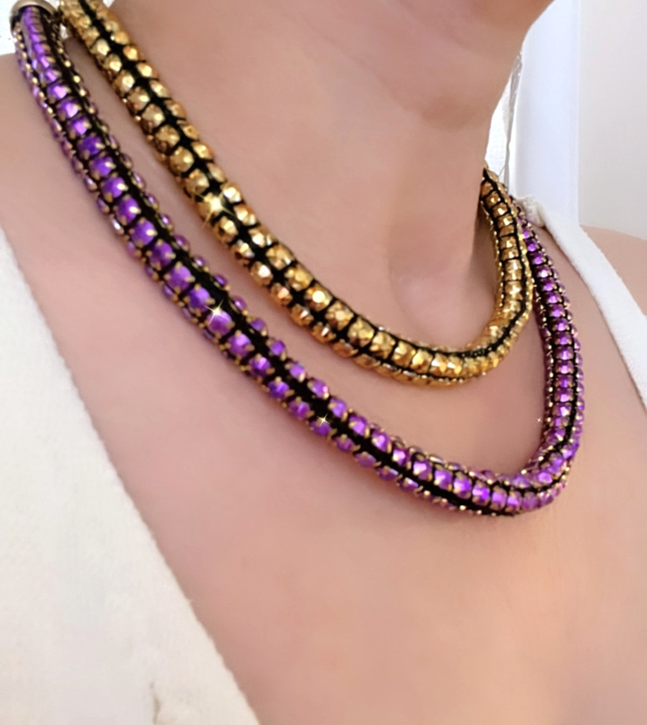 Crystal Roping Necklace