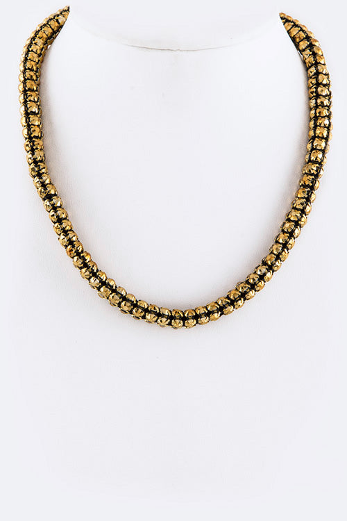 Crystal Roping Necklace