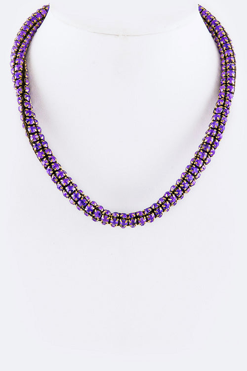 Crystal Roping Necklace
