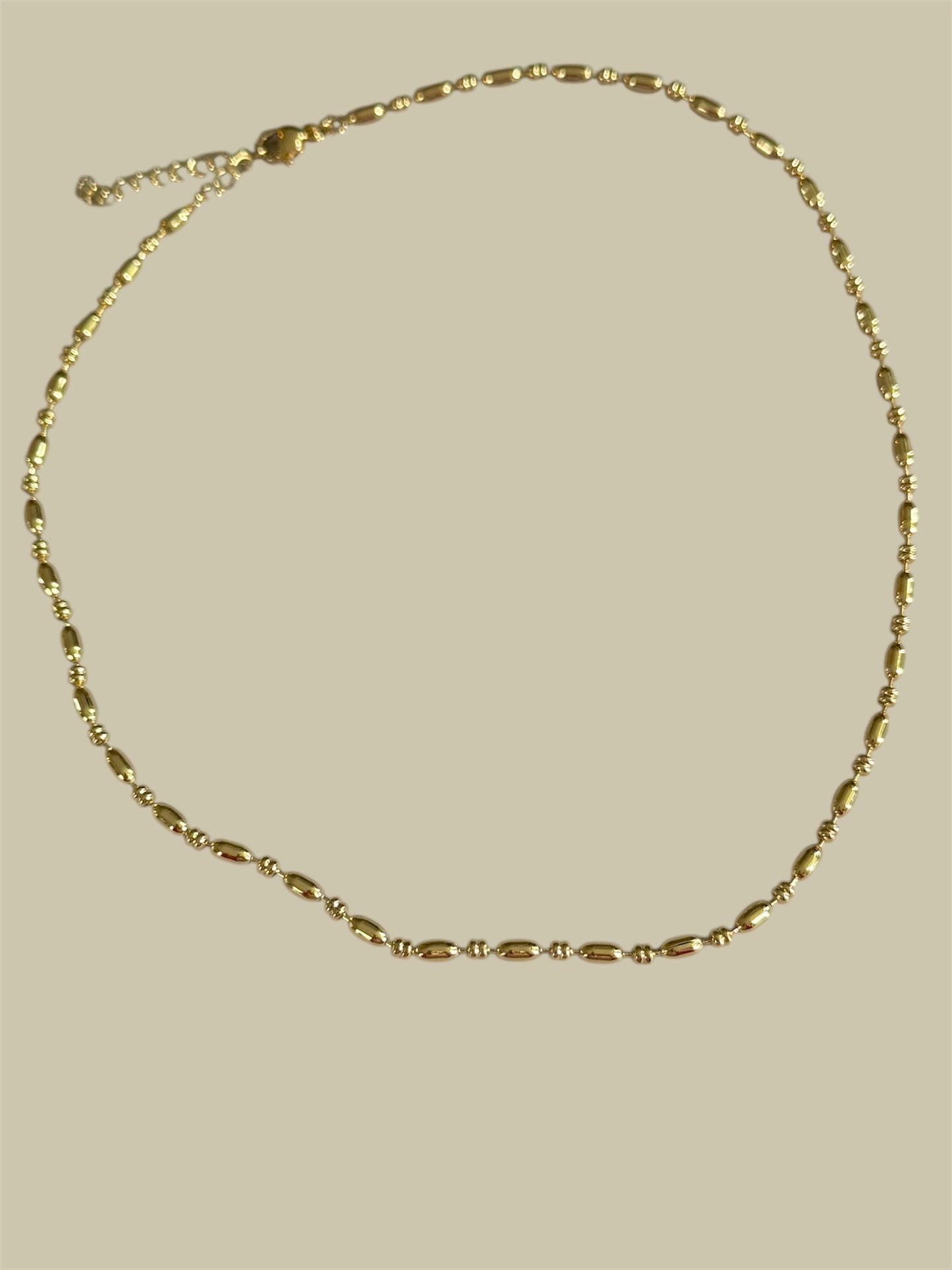 Solitaire - 14k Gold Plated Chain