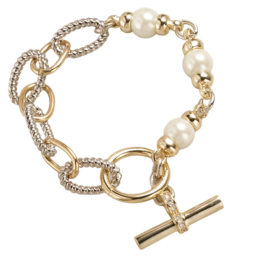 Monique - Pulsera en Pave Perlas