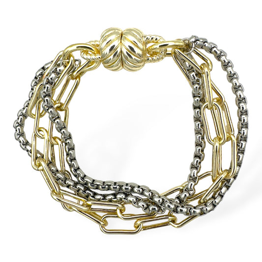 Paper Clip 4 Bracelet/ Dos Tonos