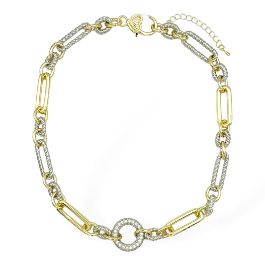 Collar Alexia- Dorada y Plata