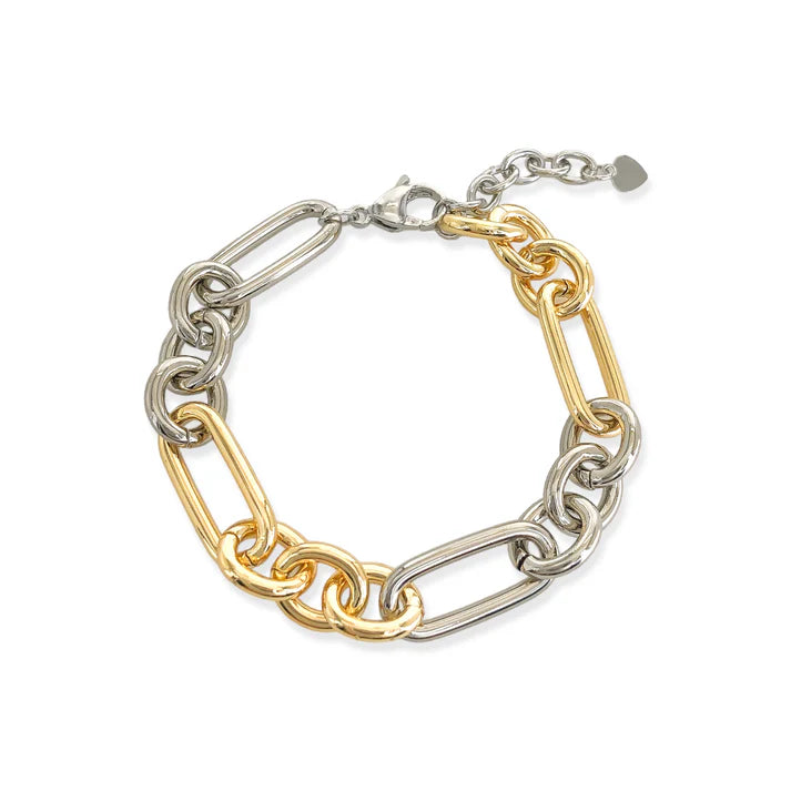 Pulsera Becca/ Dorada y Plata