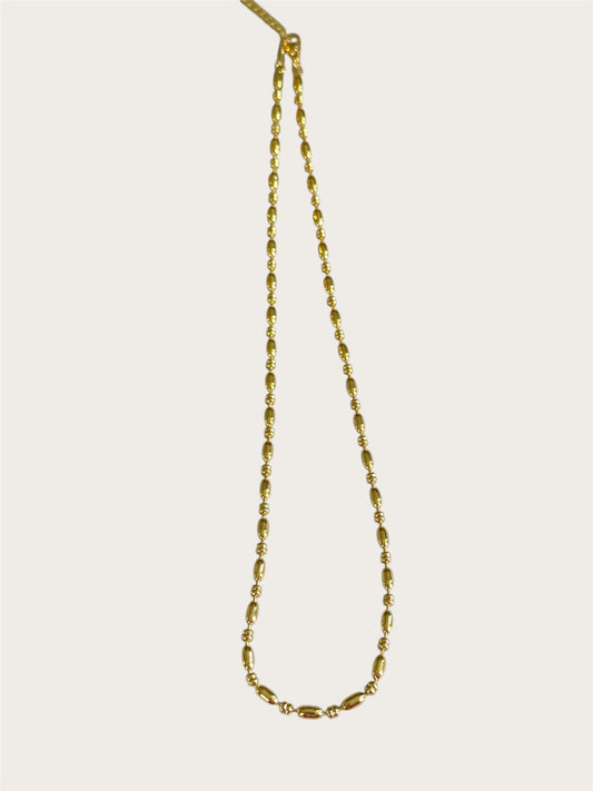 Solitaria- 14k Cadena Oro Lamínado