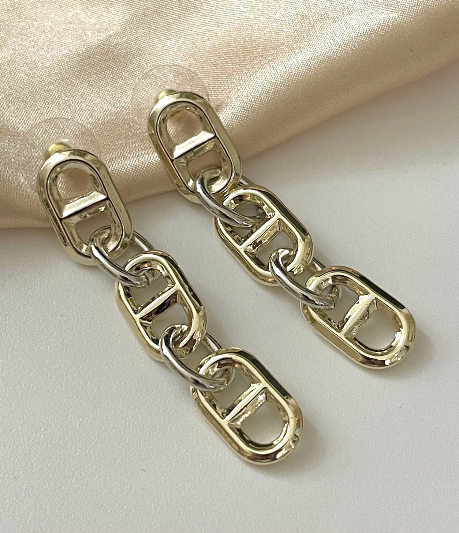 Link Necklace/ Gold and Silver