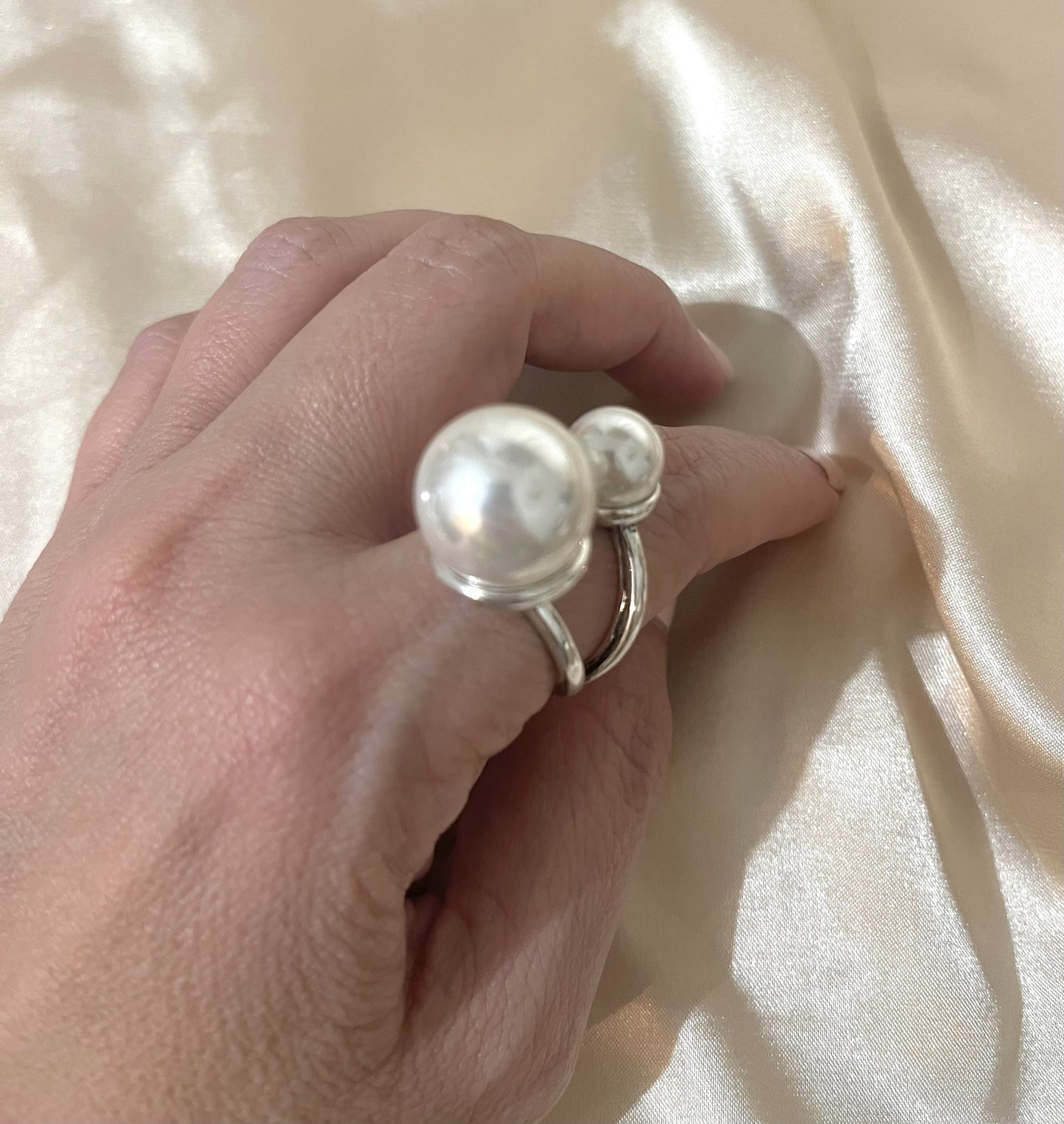 Pearls Zamak Ring