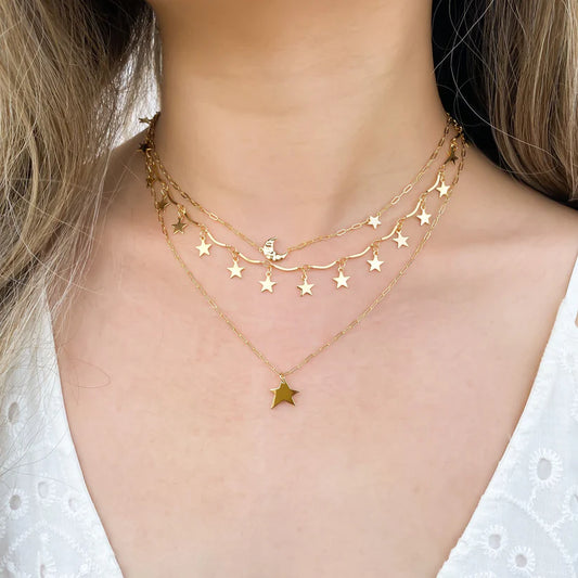 Stars Chain/ Golden and Silver