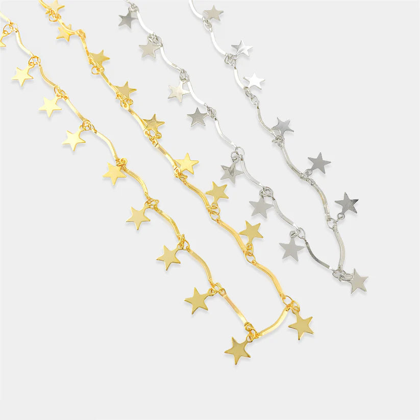 Stars Chain/ Golden and Silver