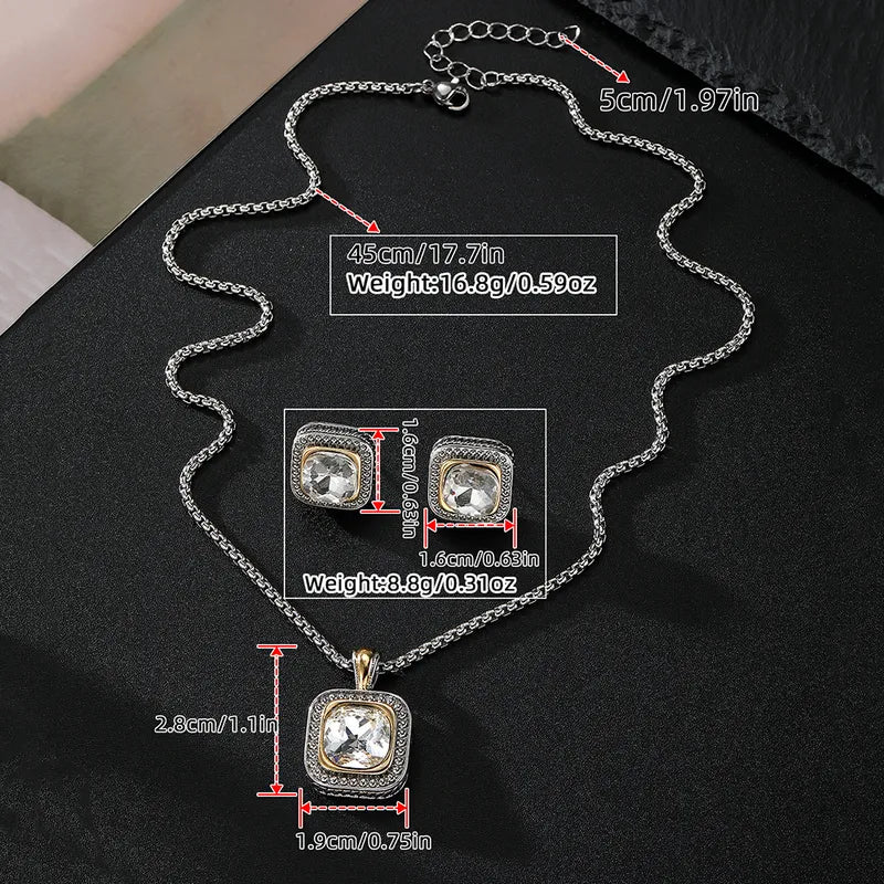 Set Emily - Incluye Cadena y Aretes