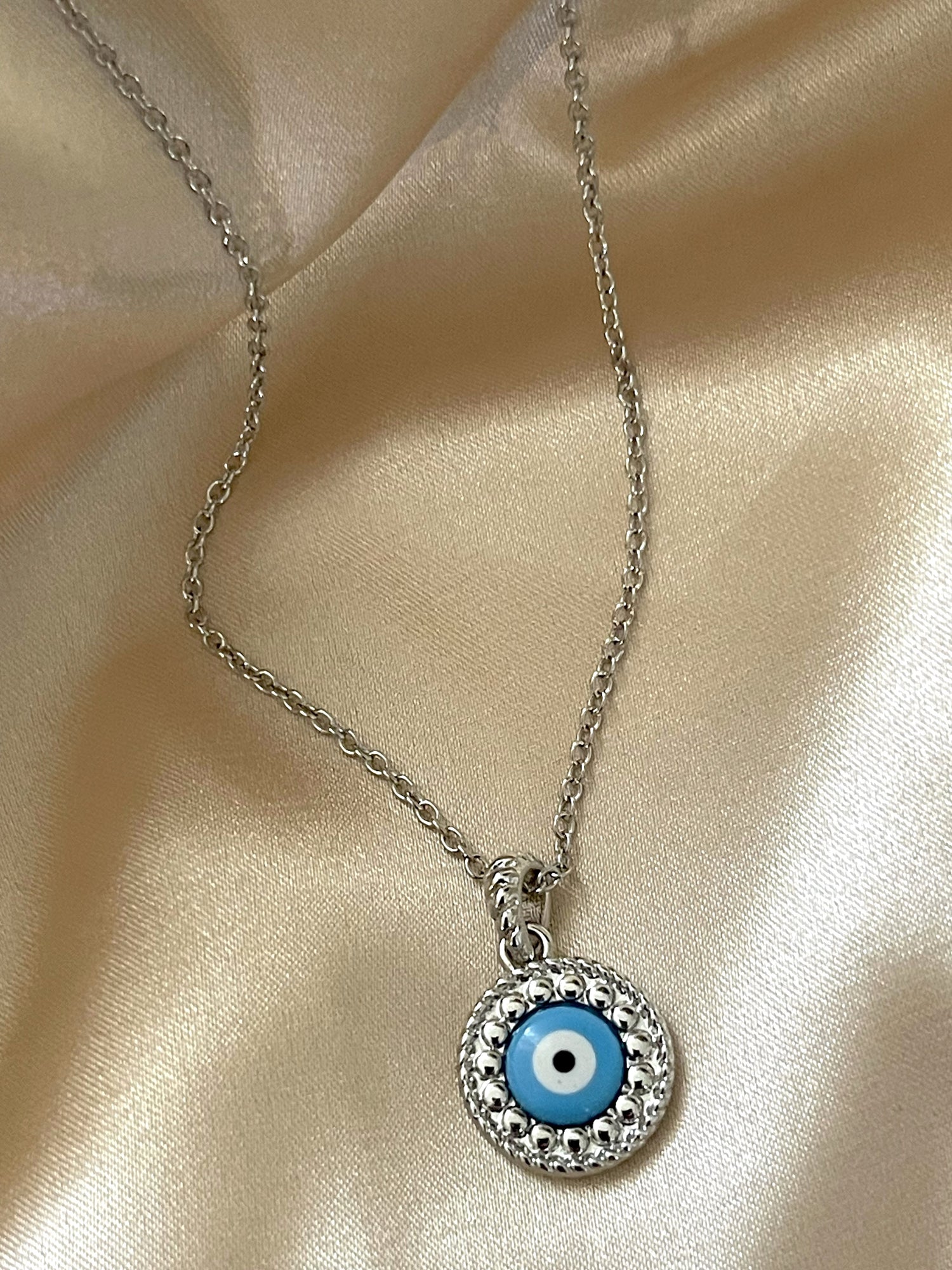 Evil Eye Chain/ Silver