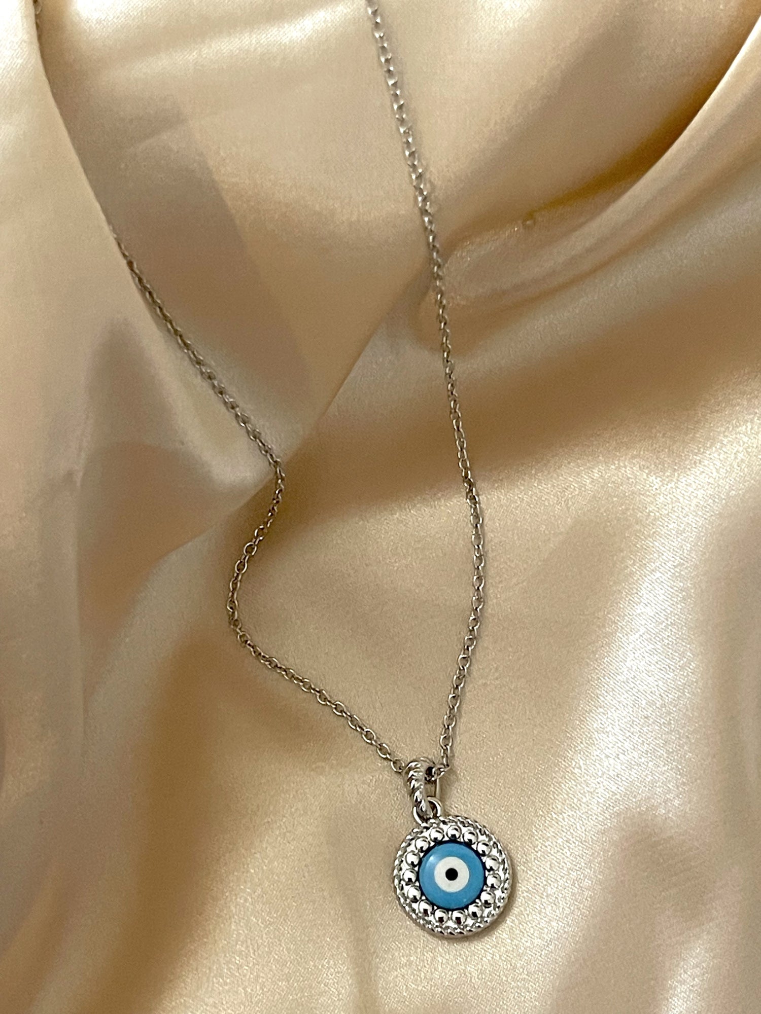 Evil Eye Chain/ Silver