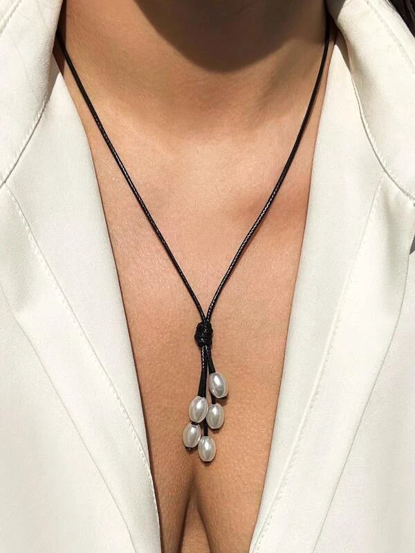 Pearl Charm Neckace