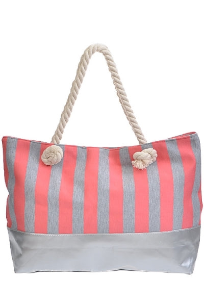 Striped Tote Bag