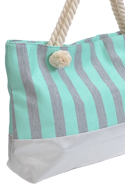 Striped Tote Bag