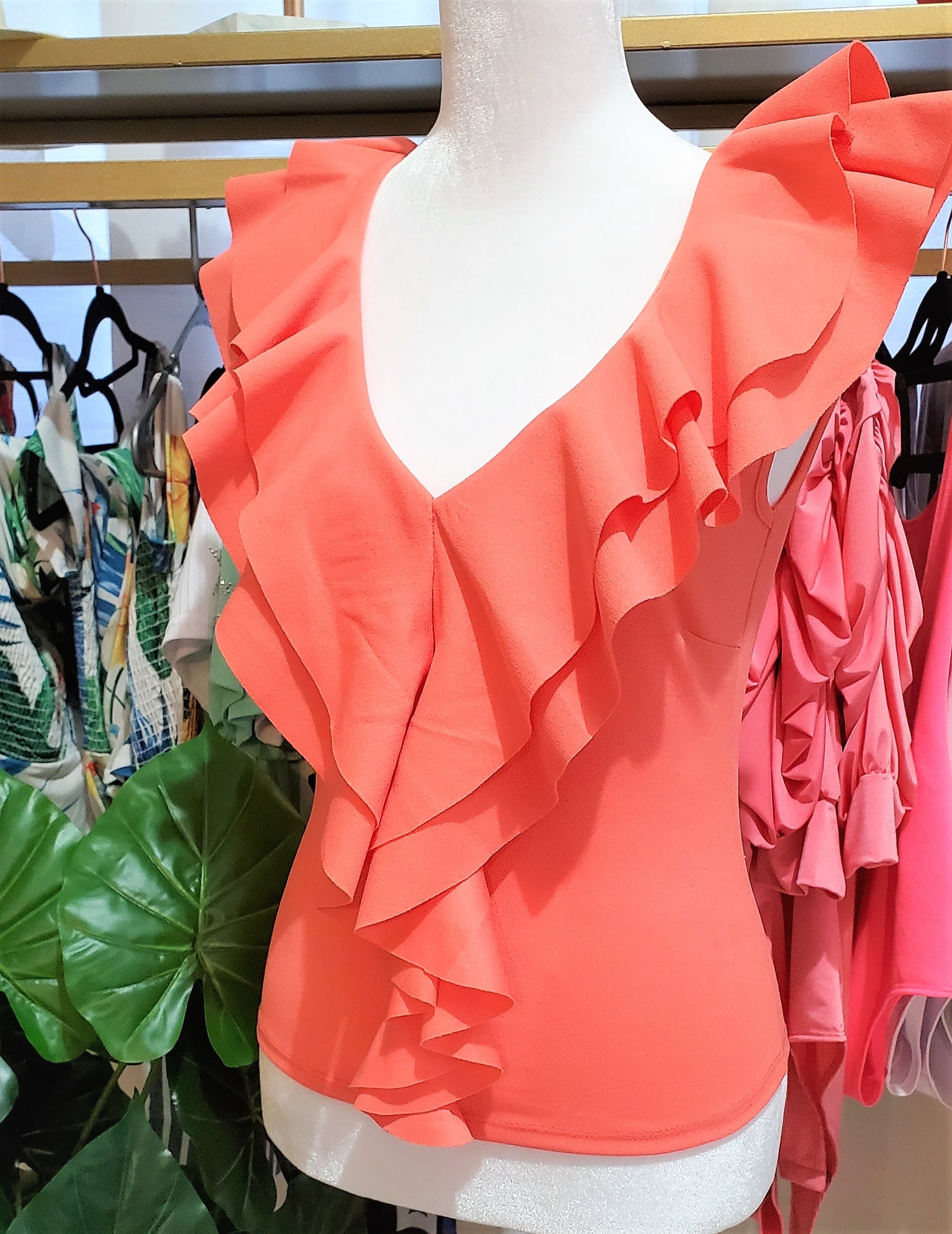 Coral Blouse