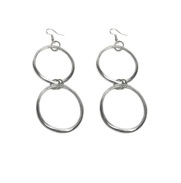 Earrings Two Ovals
